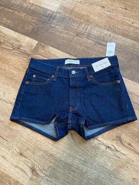 Abercrombie & Fitch Low Rise Mini Shorts Denim Jean Womens 26